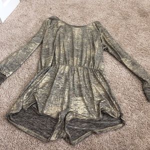 Cute gold romper
